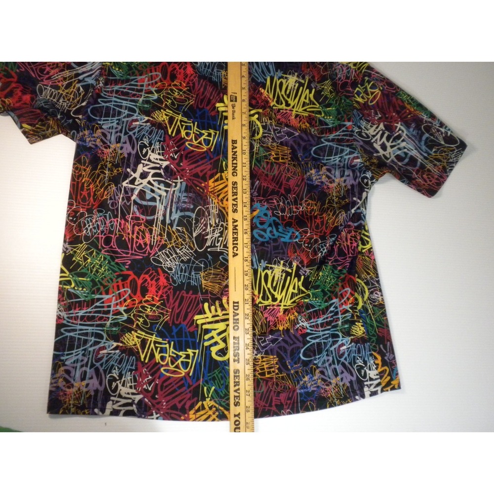 Fresh Prince Of Bel-Air T-shirt Mens 2X Multicolor Graffiti Y2K Hip Hop Skater - Picture 8 of 9